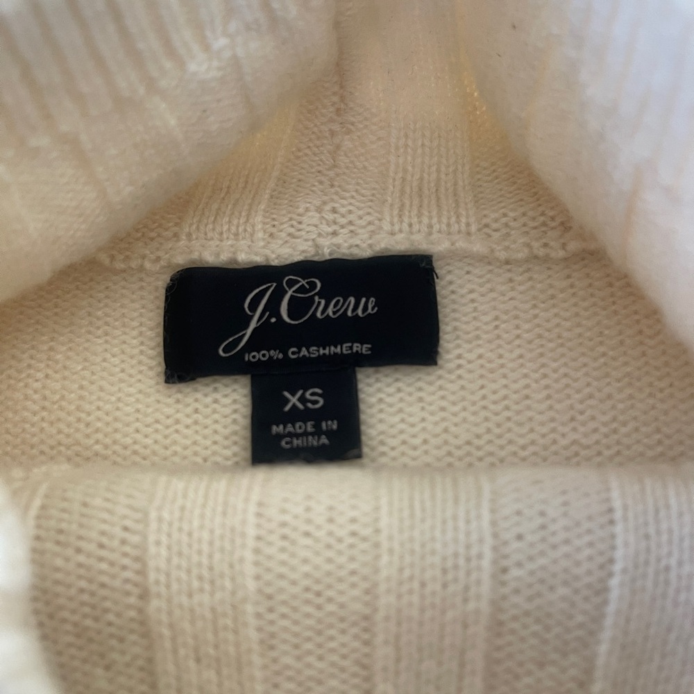 J. Crew Cream Turtleneck Sweater - Picture 8 of 10